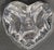 Glass Beautiful Heart Shaped Heavy Molded Fine Crystal Small Dish For Sale - Image 7 of 12