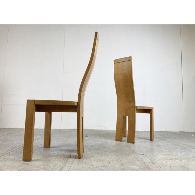 Dining Chairs by Rob & Dries Van Den Berghe, 1980s, Set of 2 For Sale - Image 11 of 12