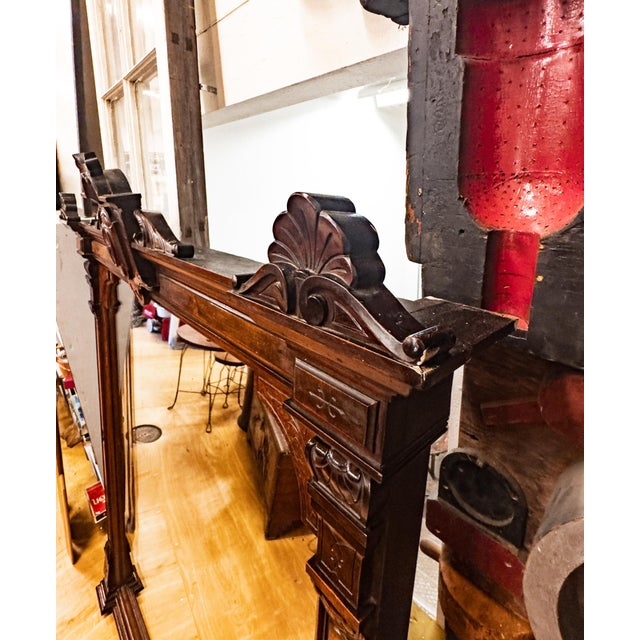 Wood Early 20th Century Pier Mirror For Sale - Image 7 of 18