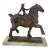 1980s Franco Vianello Lost-Wax Bronze Horse Sculpture - Boy on Clydesdale For Sale