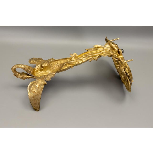 French Art Nouveau Style Umbrella or Cane Stand with Heron Motif, 1950s For Sale - Image 18 of 18