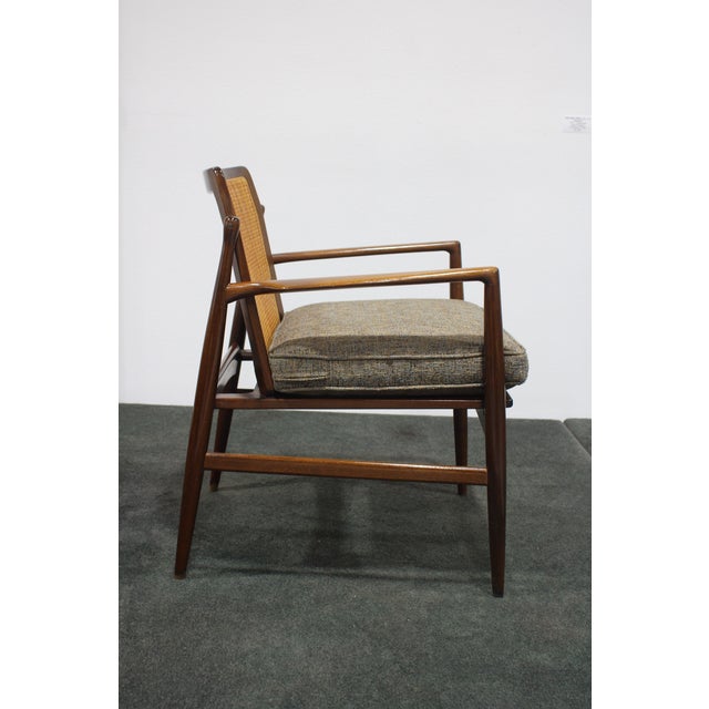 1950s Cane Back Lounge Chair by Ib Koford Larsen for Selig For Sale - Image 11 of 12