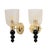 Italian Murano Glass Wall Sconces with Gold Dust Inclusions and Brass, 2000, Set of 2 For Sale - Image 10 of 10