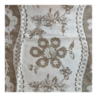 Nicholas Herbert Toile De Lapins Cotton Linen Fabric- 1 3/4 Yards For Sale