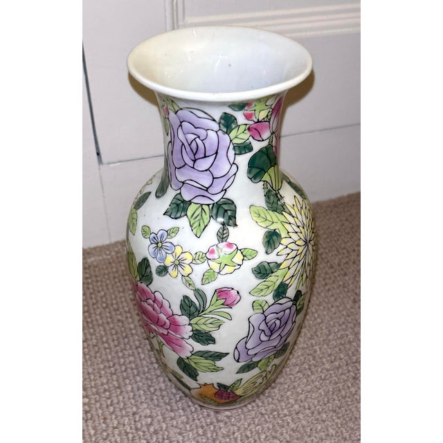 Late 20th Century Late 20th Century Hand Painted Chinese Vase For Sale - Image 5 of 11