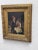 Paint Antique Oil Painting of Grandfather With Son, Framed For Sale - Image 7 of 12