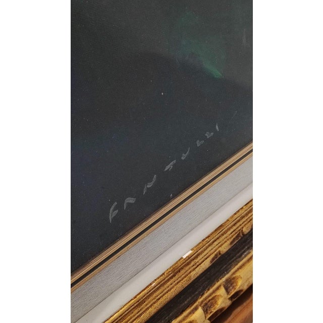 Textile Eliano Fantuzzi, Untitled, Oil on Canvas, Framed For Sale - Image 7 of 18