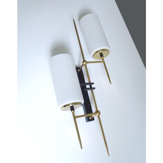 Large Mid-Century Sconces from Lunel, 1960s, Set of 2 For Sale - Image 13 of 18