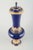 Meissen Lidded porcelain vase, early 20th century. Elegant lidded vase in deep cobalt blue glaze, richly decorated with...