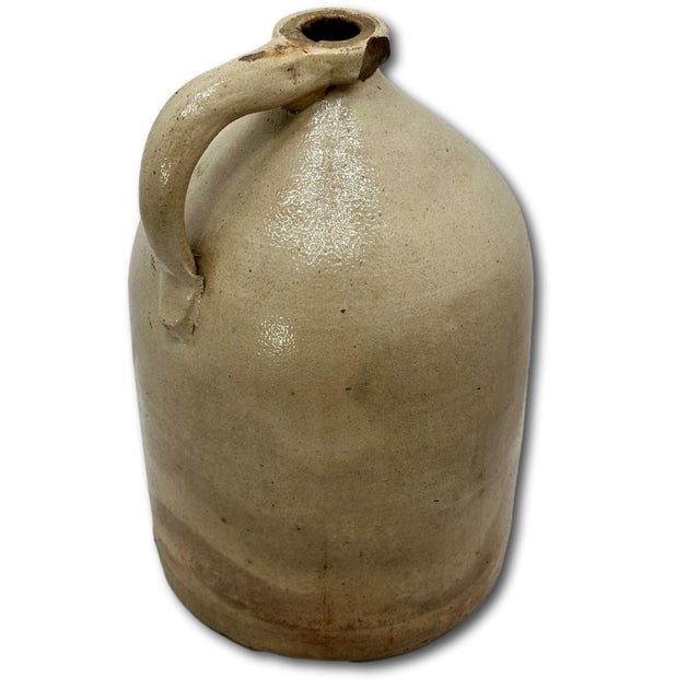 Excellent Large 3 Gallon Size Antique 1870s American Blue Bird Decorated Stoneware Jug by Whites in Utica New York For Sale - Image 18 of 18