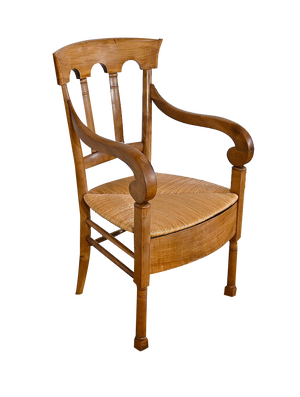 Early 19th Century Empire Chair in Solid Cherrywood