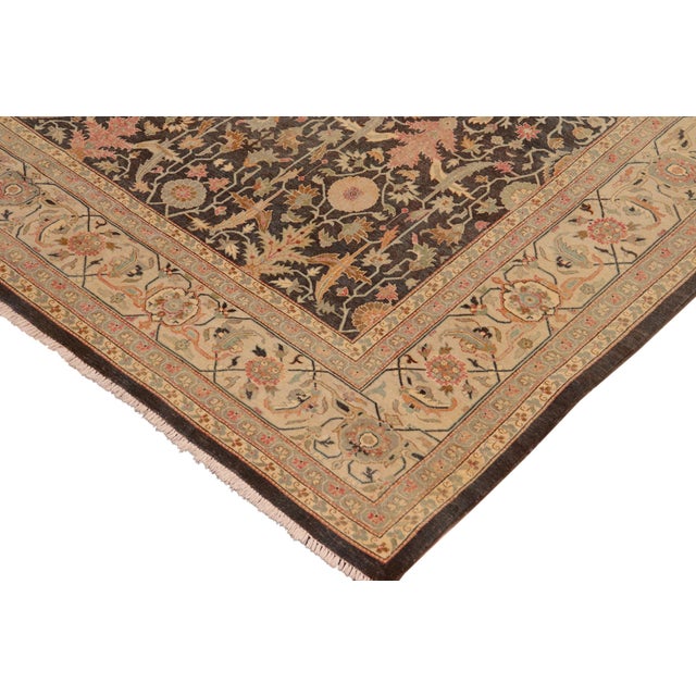 Lavastone Green/Gray Wool Rug - 9'10'' X 13'9'' For Sale - Image 4 of 10