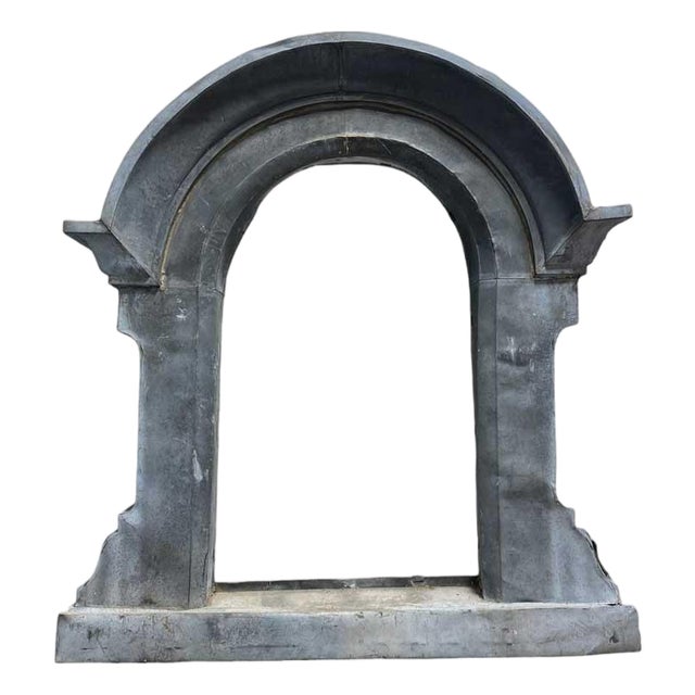 French Zinc Window with Mirror For Sale