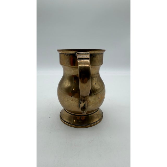 Antique Victorian English Farmhouse Brass Pub Tankard Pint Mug For Sale - Image 13 of 16