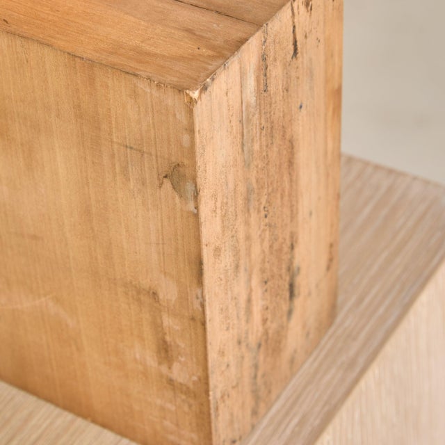 Vintage Italian Wood + Copper Square Sculpture by Banci Firenze For Sale - Image 11 of 13