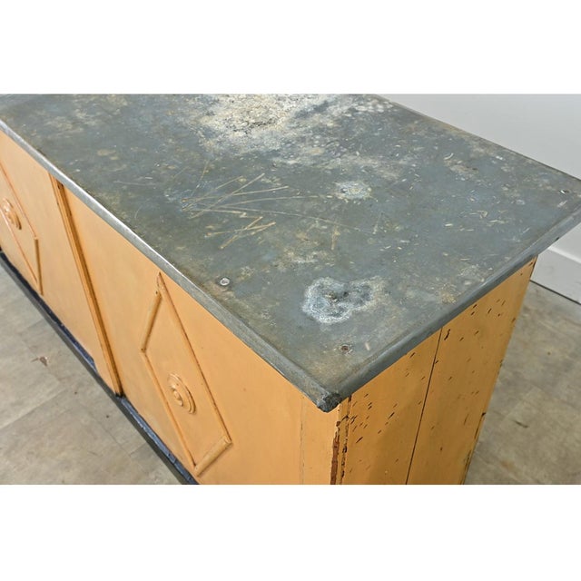 French Shop Counter or Bar with Zinc Top For Sale - Image 11 of 18