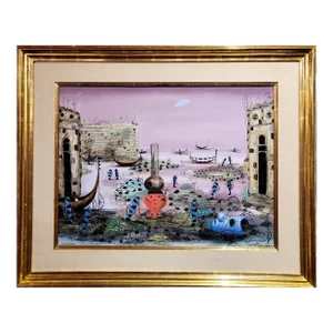 Jean Calogero - Surreal Landscape in Venice - Oil Painting
