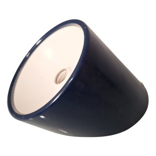 Vintage Wall Lamp in Blue Metal by Cini Boeri for Arteluce, 1970s For Sale
