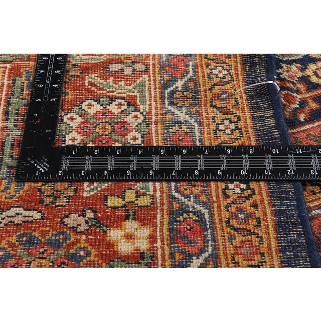 Textile Antique Persian Mahal Rug, 11'01 X 11'11 For Sale - Image 7 of 10