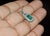 Late 20th Century Late 20th Century Certified Natural 2.06cts Emerald & Diamond 18k White Gold Pendant Charm For Sale - Image 5 of 11
