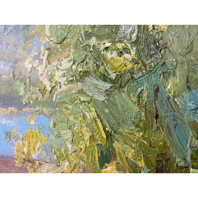 Impressionistic Landscape Original Oil Painting For Sale - Image 11 of 12