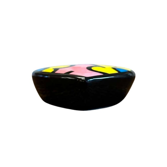 Romero Britto Romero Britto Heart-Shaped Pop Art Paperweight For Sale - Image 4 of 5