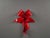 Large Red Gift Bow Hand-Formed from Plastic For Sale - Image 10 of 13