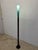 Metal Koch and Lowy Postmodern Green Glass and Steel Floor Lamp, 1990s For Sale - Image 7 of 14