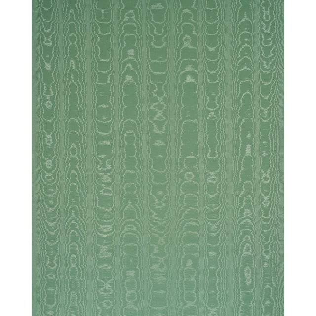 Created in collaboration with interior designer Mark D. Sikes, Washington MoirÈ features a subtle watery stripe, a...
