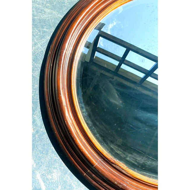 Traditional Vintage Boho Italian Baker Milling Road Millwork Mirror For Sale - Image 3 of 12