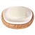 Presenting our Rattan Soap Dish with Ceramic Insert, an elegant way to display your favorite soaps with a coastal flair....