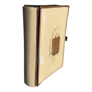 1894 Victorian Daily Prayer Book in Hebrew "Tephilath of Israel" W/ Carved Bone Cover