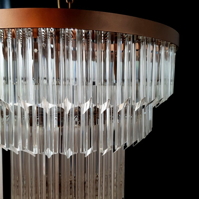 Vintage Murano Glass Chandelier, 1970s For Sale - Image 6 of 9