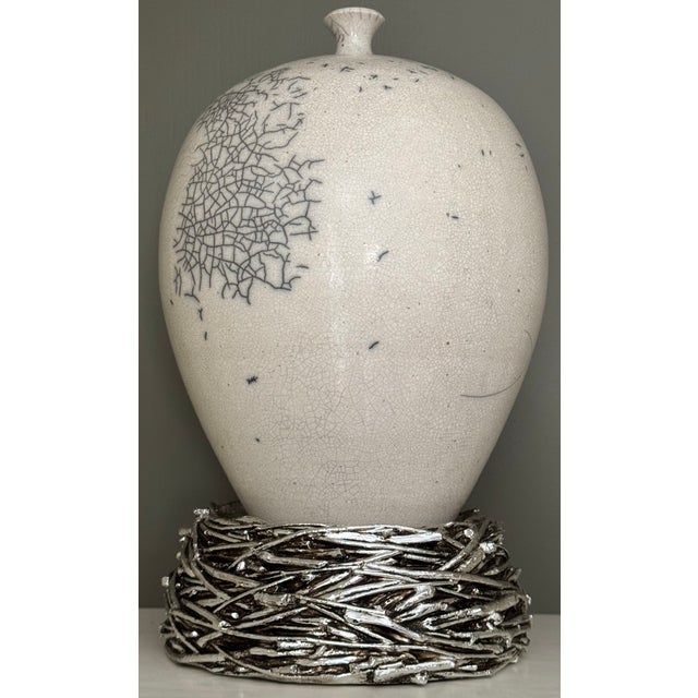 Harry Slatkin Vintage Bird Nest Plinth or 3-Wick Candle Holder Base For Sale In Seattle - Image 6 of 11