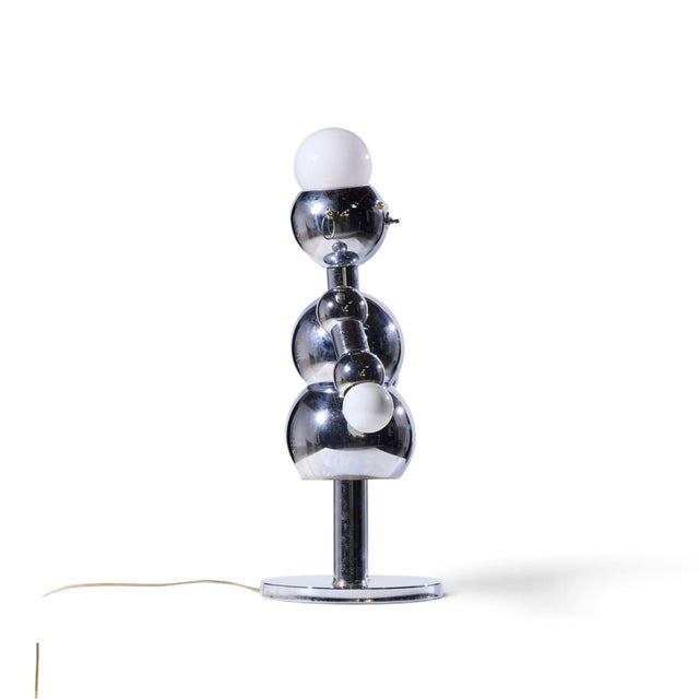 Silver Mid 20th Century Torino Mid Century Modern Robot Lamp For Sale - Image 8 of 10
