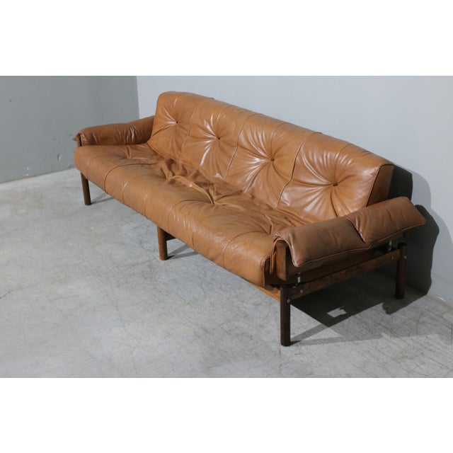 Brown Model MP 13 Rosewood Sofa from Percival Lafer, 1970s For Sale - Image 8 of 13