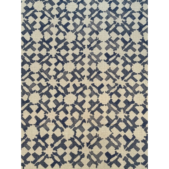 Peter Dunham Fabric, Pattern Name: Orcha color:Indigo Pattern Number: 111RCH02 Content: 100% Linen, backed Width: 56"...