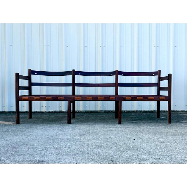 Vintage Cognac Leather 3-Seater Sofa Attributed to Arne Norell for Coja For Sale - Image 10 of 11