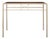 Modern Console Table in Wood and Metal For Sale