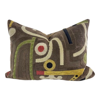 Clarence House "Velours Klee" in Brown 18"x24" Pillows-A Pair For Sale