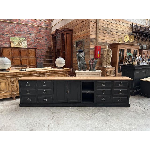 Handcrafted Sideboard in Wood For Sale - Image 4 of 15