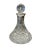 Traditional Early 20th Century Petite Cut Crystal Bell-Bottom Decanter With Sterling Silver Collar For Sale - Image 3 of 6