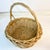 Vintage French Style Boho Chic Coastal Gathering Basket For Sale - Image 11 of 12