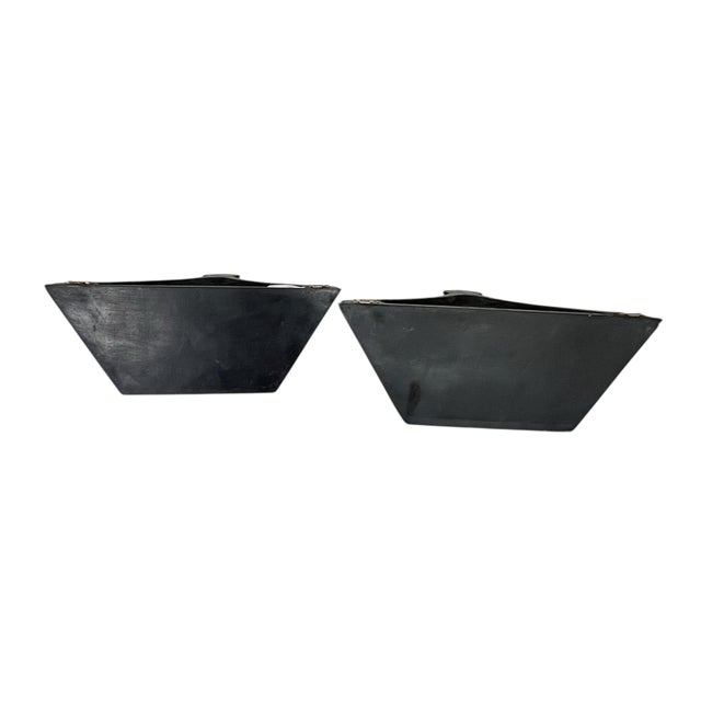 Late 20th Century Neoclassical Regency Style Decorative Wall Brackets Shelves - A Pair For Sale - Image 5 of 5