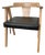 Vintage Limed Oak Compass Chair For Sale