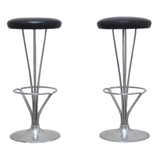 Danish Modern Bar Stools by Piet Hein for Fritz Hansen, 1960s, Set of 2 For Sale