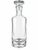 Vintage Clear Glass Controlled Bubble Decanter With Stopper For Sale - Image 4 of 4