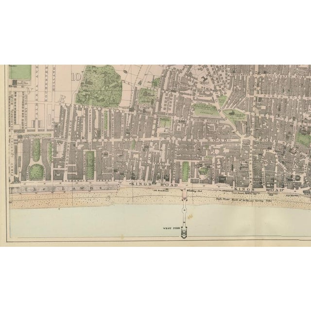 Decorative Map of Brighton Seafront, 1885 For Sale - Image 4 of 9