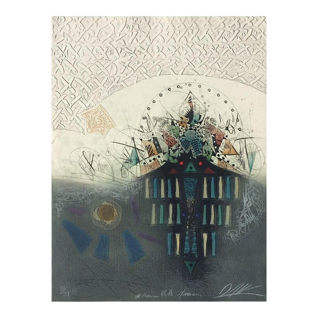 1985 Georges Dussau Invraisemblable Mémoire Signed Etching For Sale