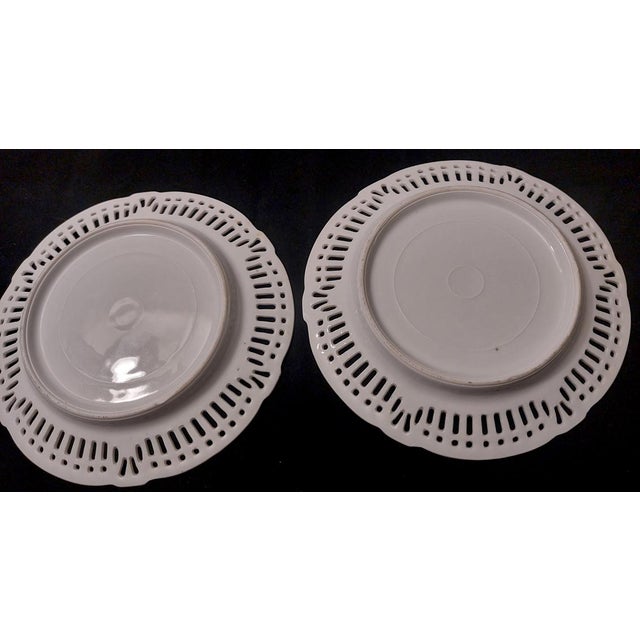 Two antique plates from Schwarzenhammer, Bavaria, Germany, in perfect condition. They are made of porcelain and date from...